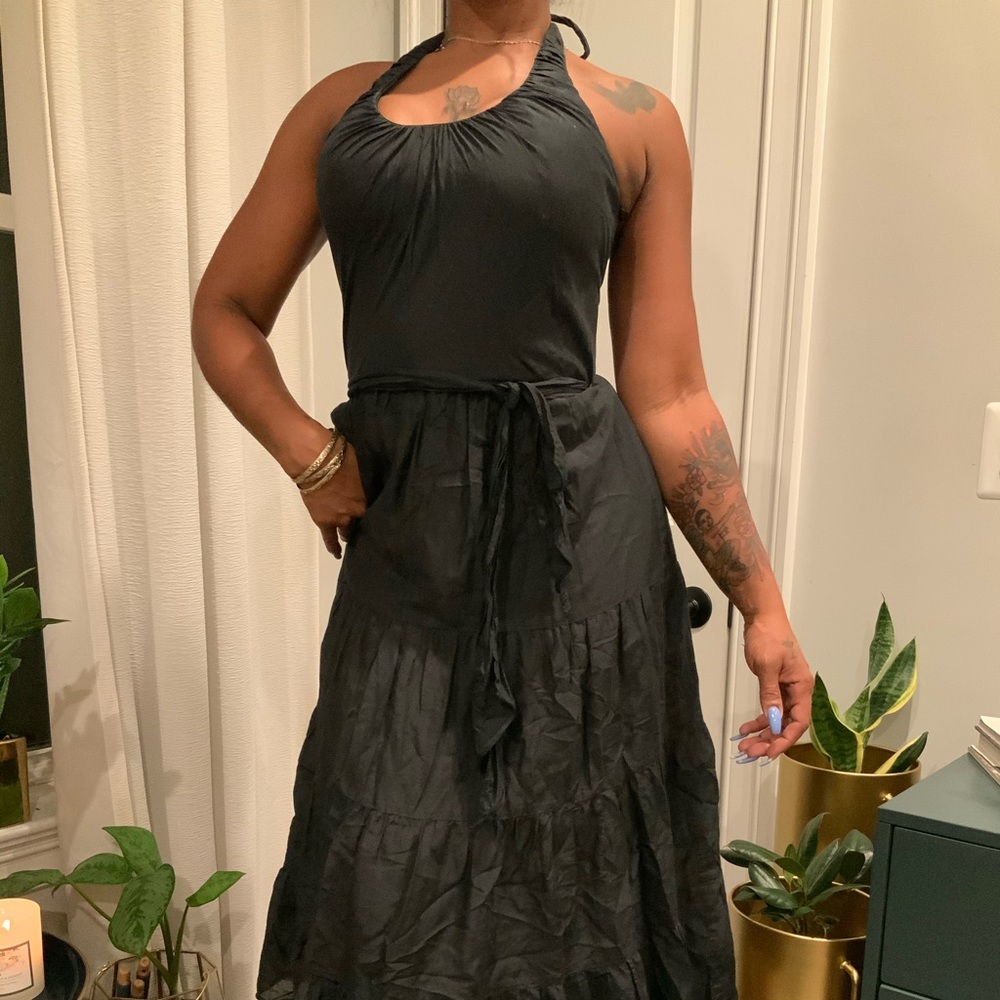 Cotton Halter Dress